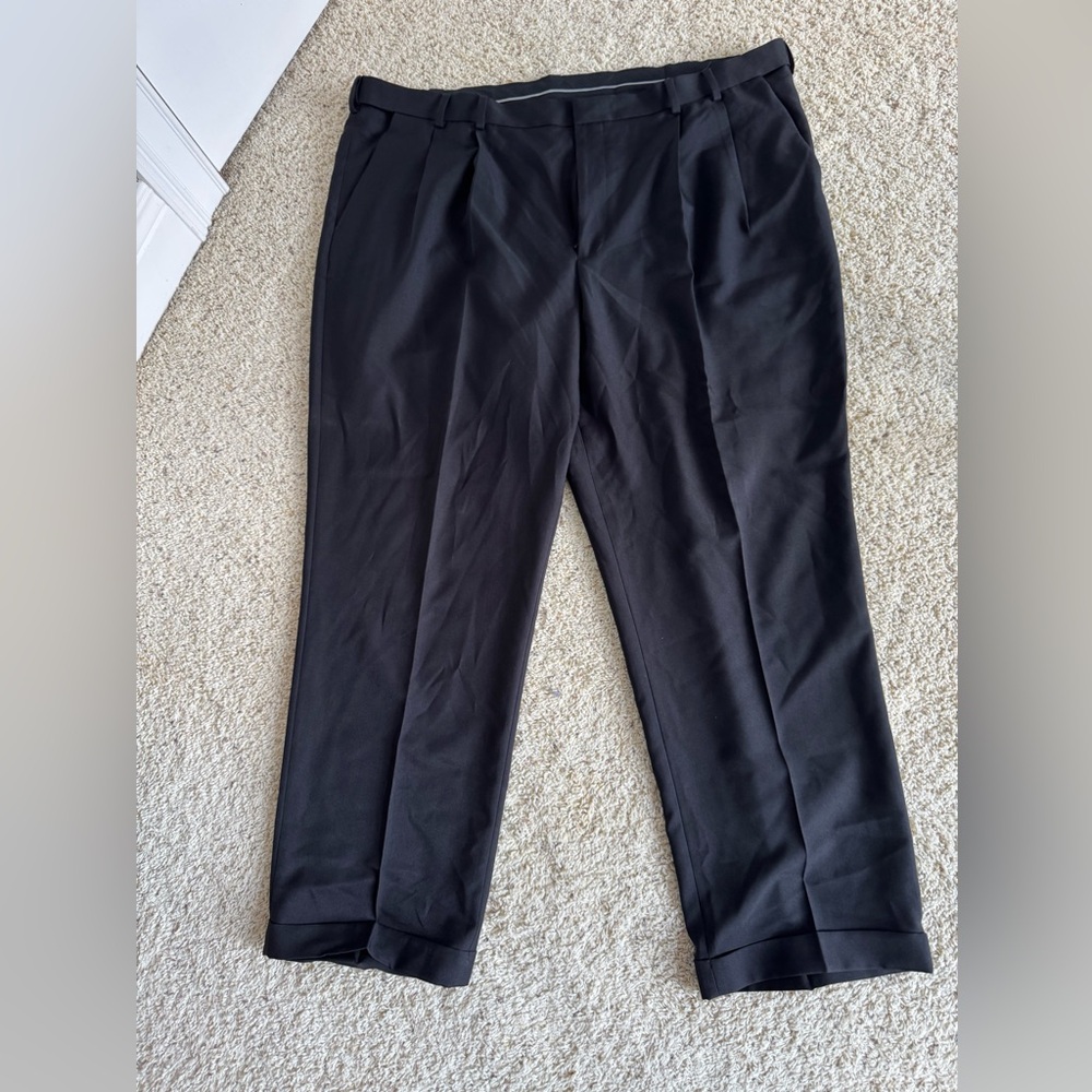 Van Heusen Men's Black Dress Pants Big and Tall